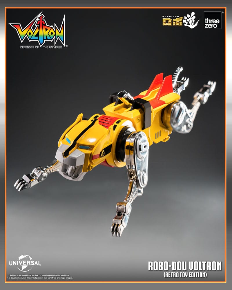 Voltron: Defender of the Universe Robo-Dou actiefiguur Voltron Retro Toy Edition 27 cm