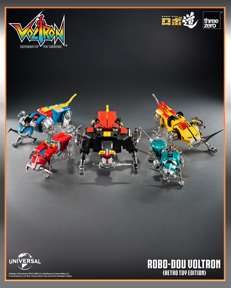 Voltron: Defender of the Universe Robo-Dou actiefiguur Voltron Retro Toy Edition 27 cm