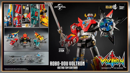 Voltron: Defender of the Universe Robo-Dou actiefiguur Voltron Retro Toy Edition 27 cm