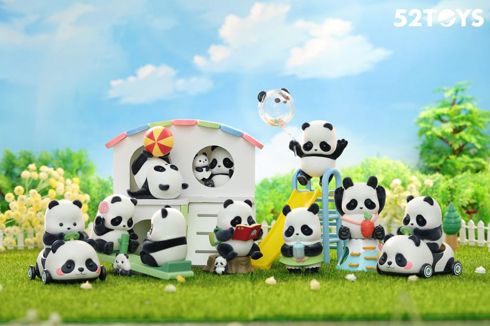 Panda Rolgordijndoos Figuren Assortiment Kleuterschool 7 cm (8)