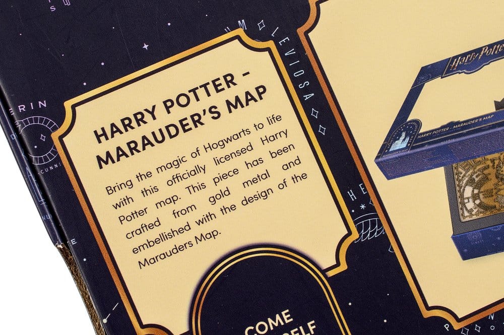 Harry Potter Replica Marauder's Map Metalen kaart 15 cm