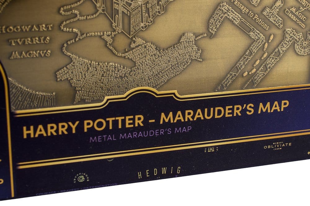 Harry Potter Replica Marauder's Map Metalen kaart 15 cm