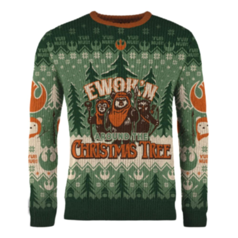Star Wars Kersttrui Ewok'n rond de kerstboom