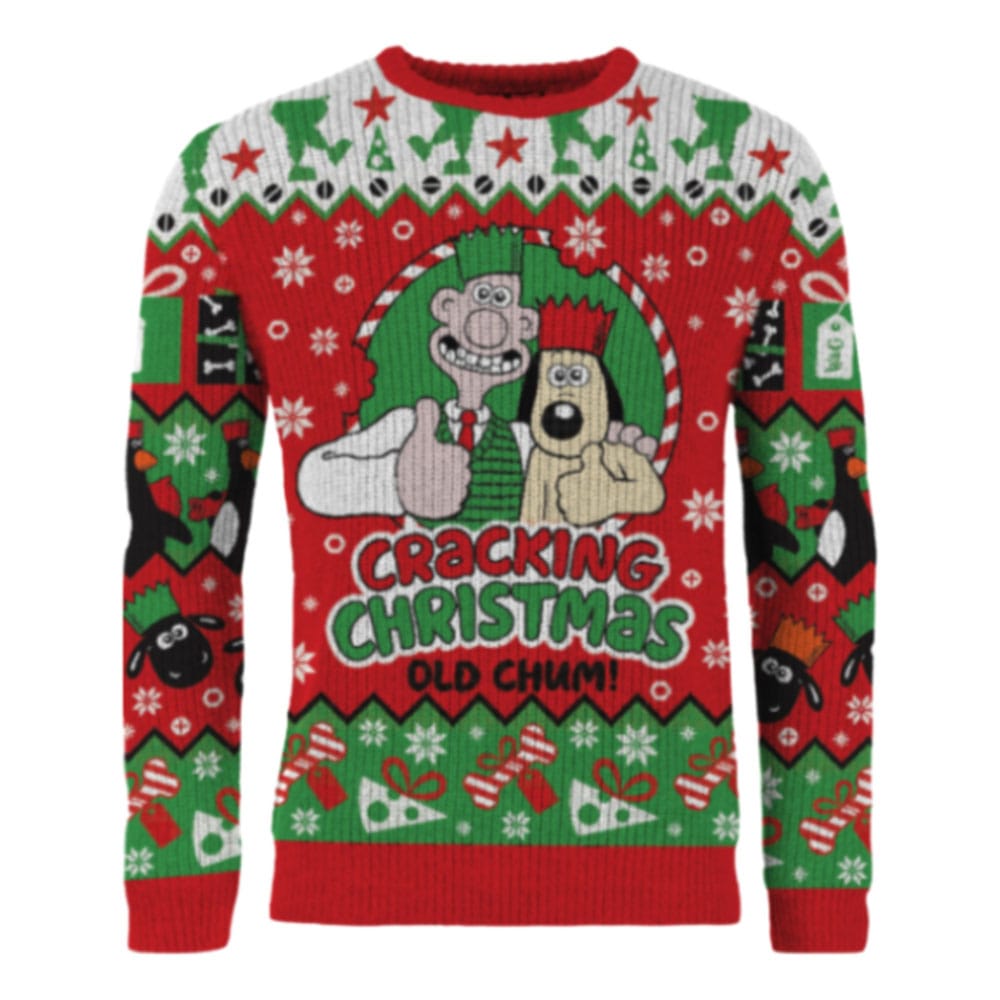 Wallace & Gromit Kersttrui Cracking Christmas Old Chum!