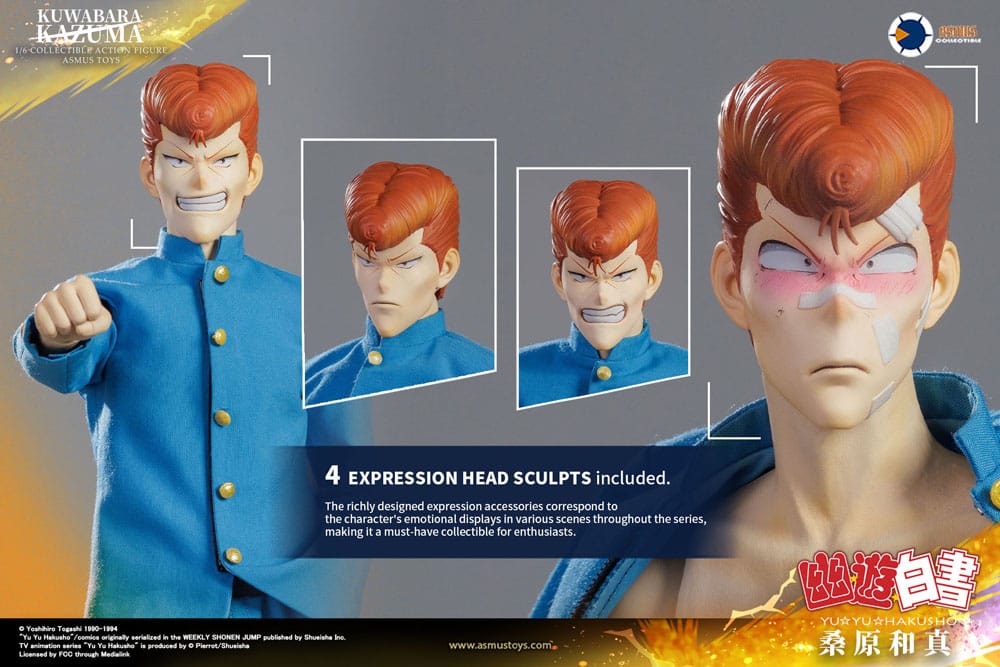 Yu yu hakusho actie figuur 1/6 kazuma kuwabara (luxe versie) 30 cm