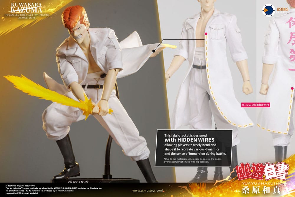 Yu yu hakusho actie figuur 1/6 kazuma kuwabara (luxe versie) 30 cm