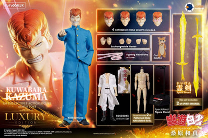 Yu yu hakusho actie figuur 1/6 kazuma kuwabara (luxe versie) 30 cm