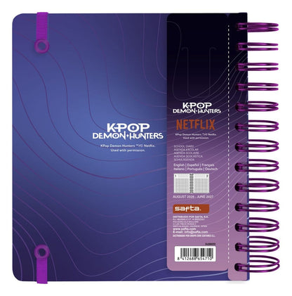 KPop Demon Hunters Schoolagenda dagelijkse planner 2026/2027 A5