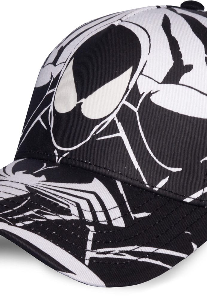 Spider-Man honkbal zwart-wit all-over print