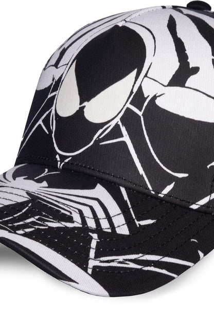 Spider-Man honkbal zwart-wit all-over print