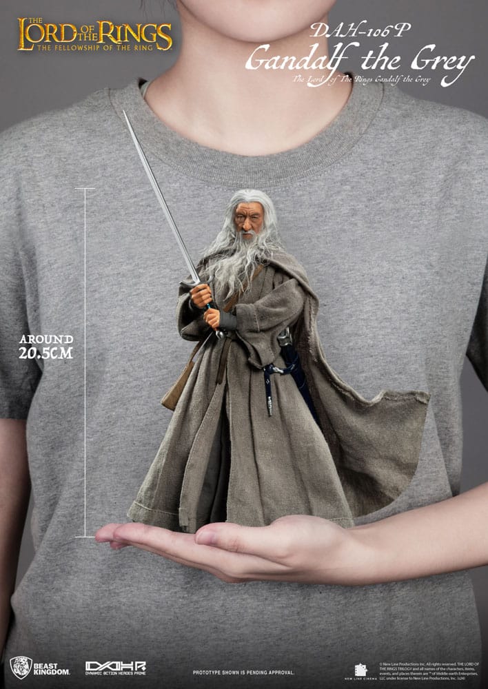 Lord of the Rings Dynamic 8ction Heroes Action Figuur 1/9 Gandalf The Gray 21 cm