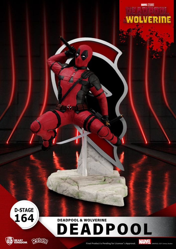 Deadpool 3 d-fase PVC Diorama Deadpool 16 cm