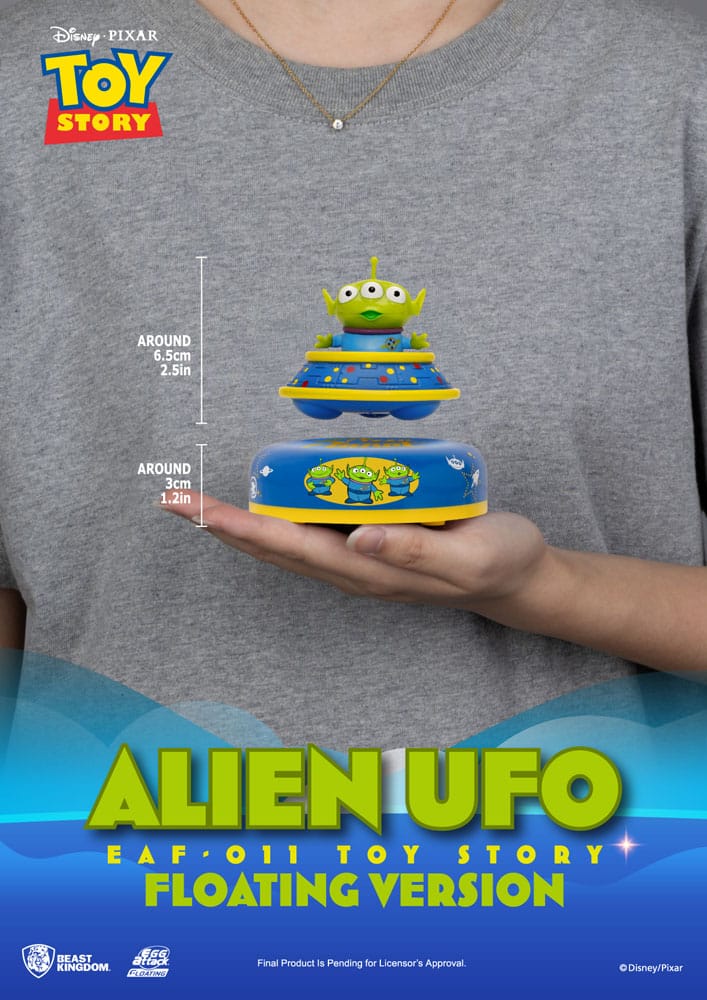 Toy Story Egg Attack Drijvend Model Alien UFO 6 cm