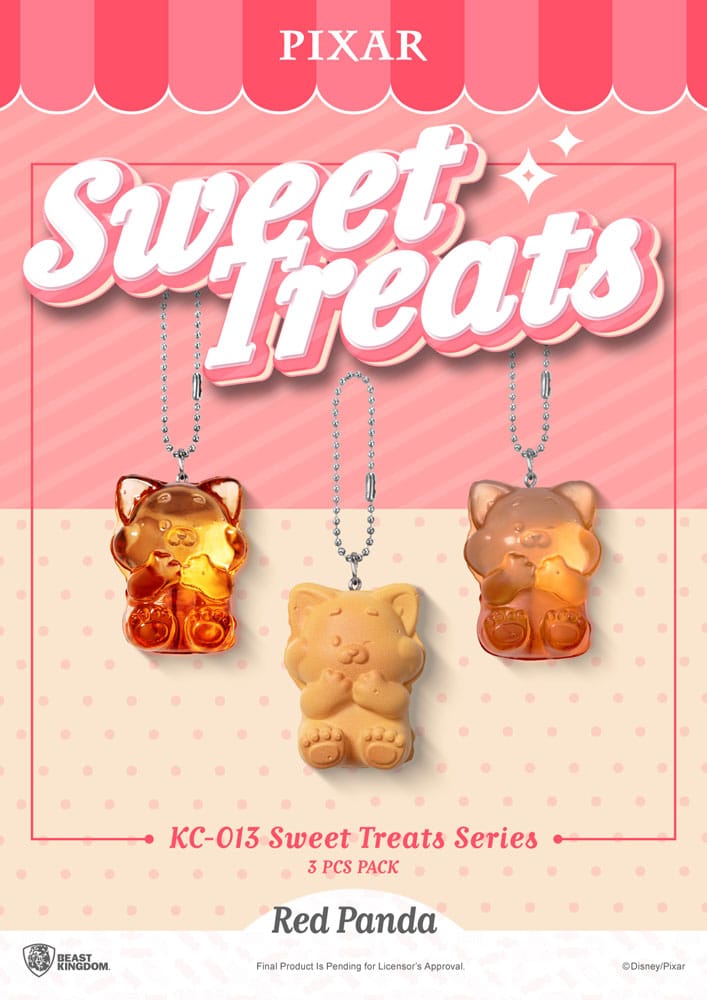 Pixar Sweet Treats-serie Keychains 3-pack 4 cm