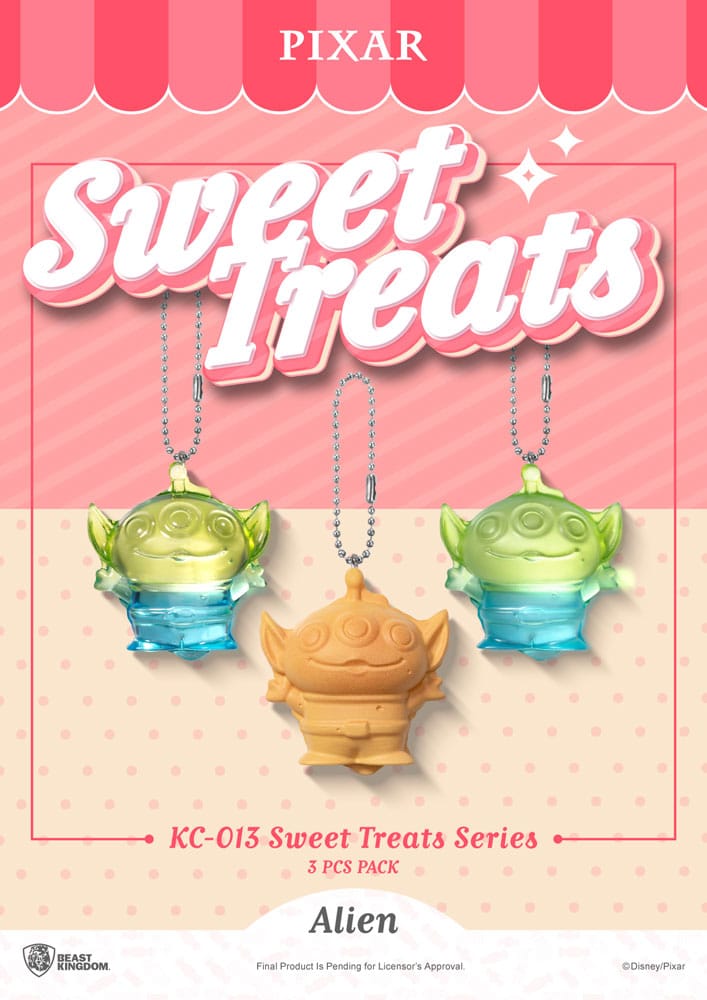 Pixar Sweet Treats-serie Keychains 3-pack 4 cm