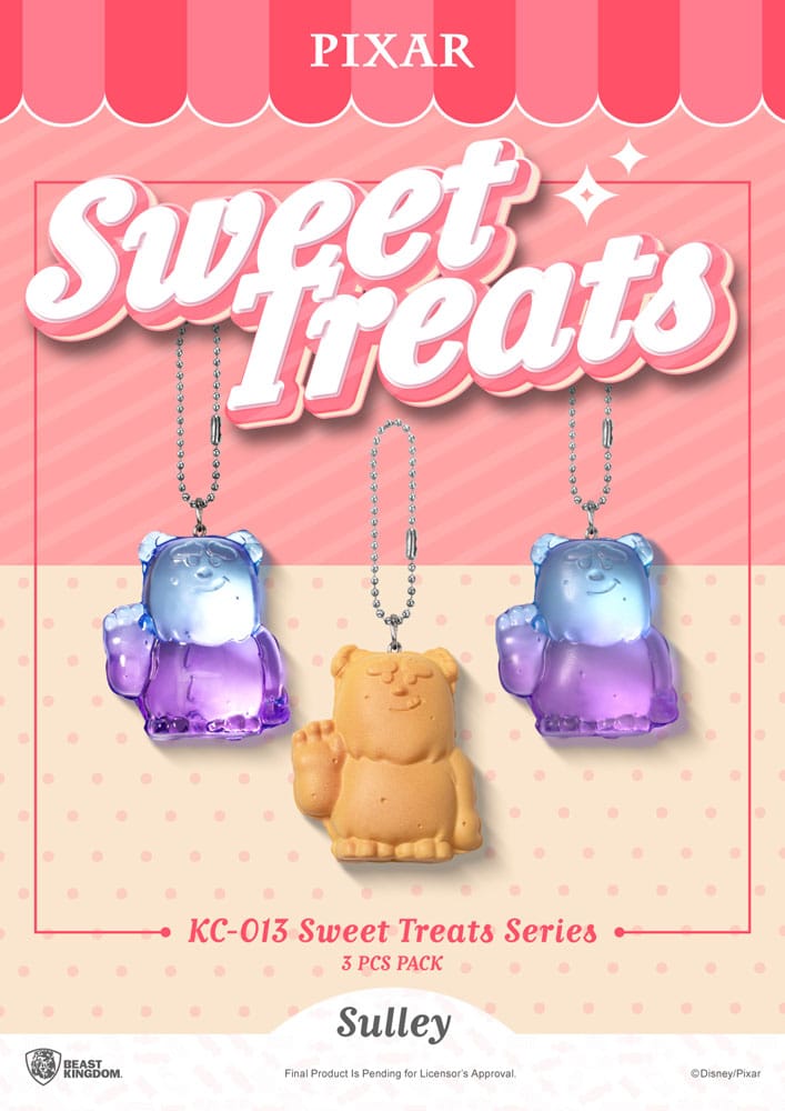 Pixar Sweet Treats-serie Keychains 3-pack 4 cm