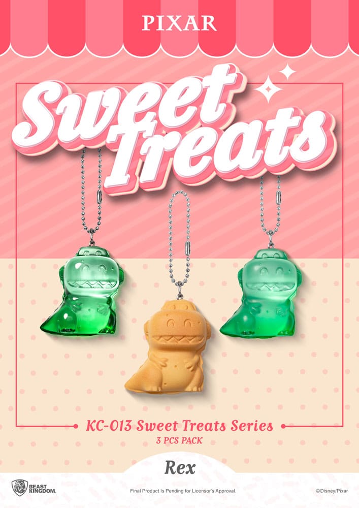 Pixar Sweet Treats-serie Keychains 3-pack 4 cm