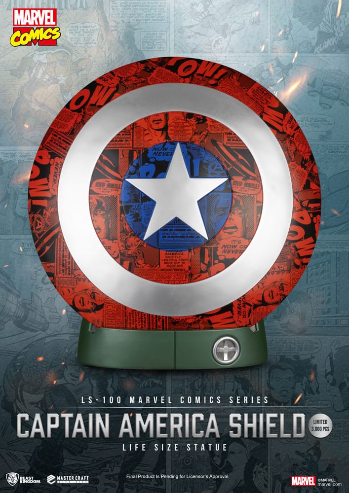 Marvel Comics PVC Captain America Shield levensgroot beeld 64 cm