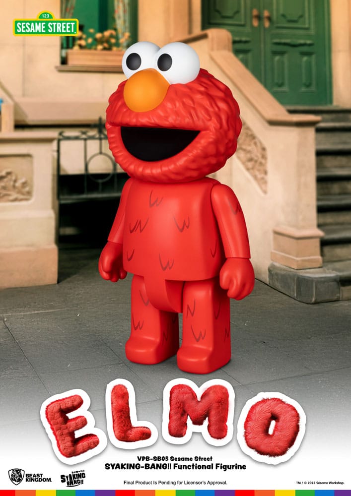 Sesamstraat Syaking Bang Vinyl Spaarpot Elmo 47 cm