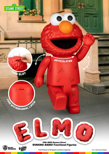 Sesamstraat Syaking Bang Vinyl Spaarpot Elmo 47 cm