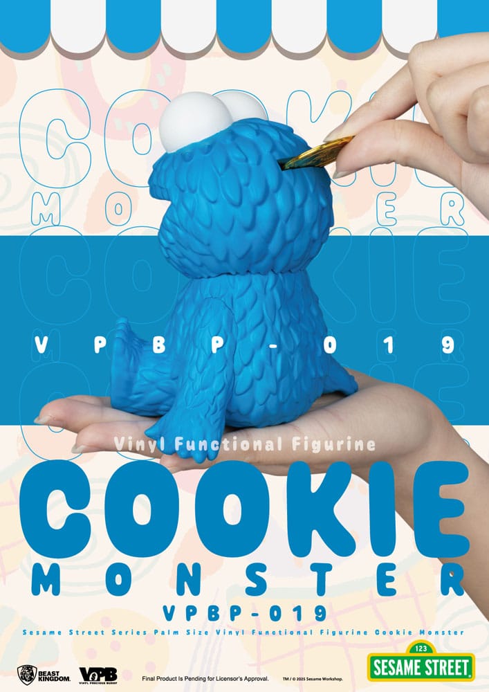 Sesamstraat Spaarvarken Vinyl Bank Koekjesmonster 12 cm