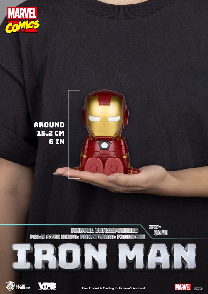 Klassieke Marvel Comics Piggy Vinyl Bank Iron-man 12 cm