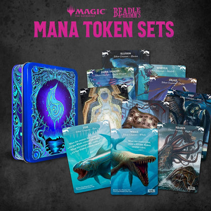 Magic The Gathering Dice and Token Pack Blue Mana