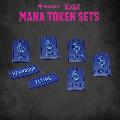 Magic The Gathering Dice and Token Pack Blue Mana