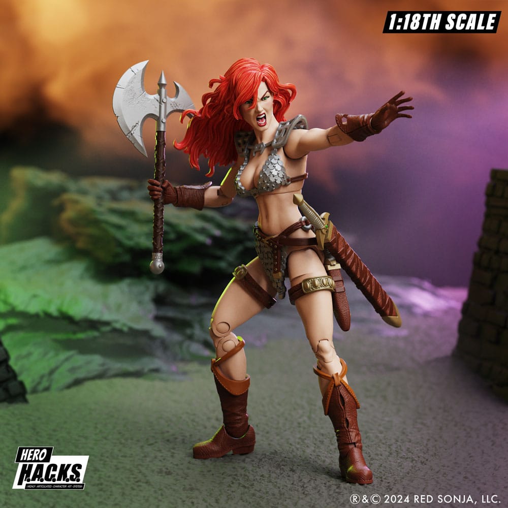 Red Sonja Hero H.A.C.K.S. Actiefiguur rode sonja