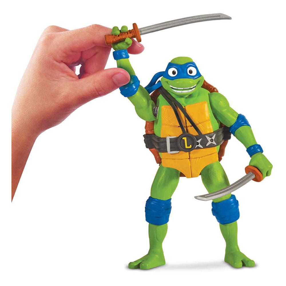 Teenage Mutant Ninja Turtles: Mutant Mayhem Ninja Shouts Actiefiguur Leonardo 14 cm