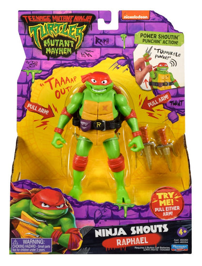 Teenage Mutant Ninja Turtles: Mutant Mayhem Ninja Shouts Actiefiguur Raphael 14 cm