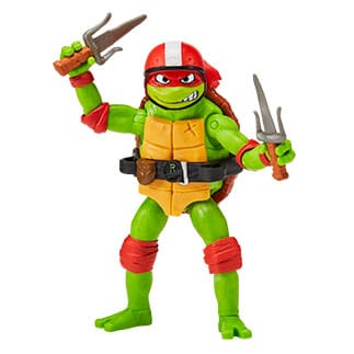 Teenage Mutant Ninja Turtles: Mutant Mayhem actiefiguur Raphael & scooter met zijspan 11 cm
