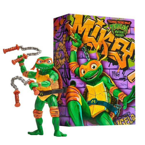 Teenage Mutant Ninja Turtles: Mutant Mayhem Action Figuur Comic Con Michelangelo 18 cm