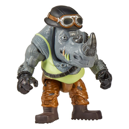 Teenage Mutant Ninja Turtles actiefiguur met voertuig Rocksteady & Chopper 12 cm