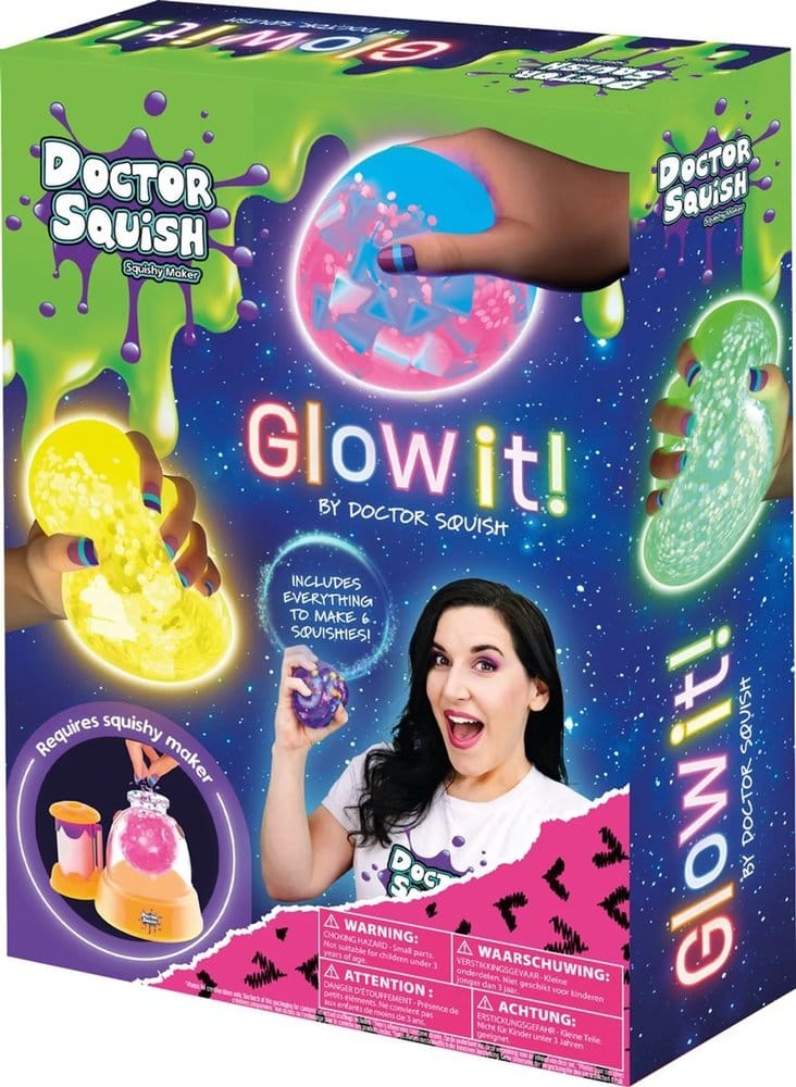 Doctor Squish Squishy Glow it Navulverpakking