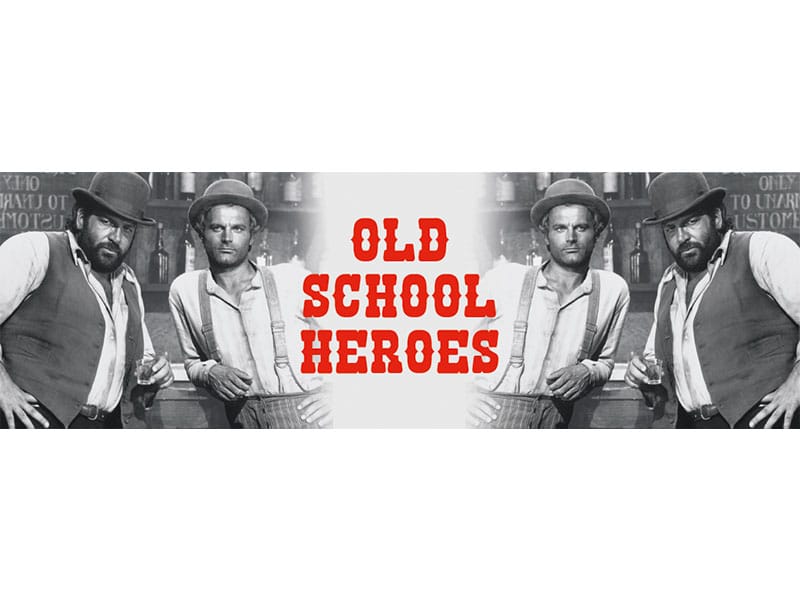 Bud Spencer &amp; Terence Hill Emaille Mok Old School Heroes