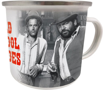 Bud Spencer &amp; Terence Hill Emaille Mok Old School Heroes