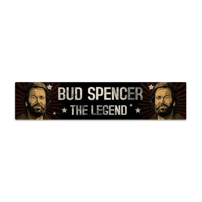 Bud Spencer tin teken met magneet de legende 16 x 3,5 cm