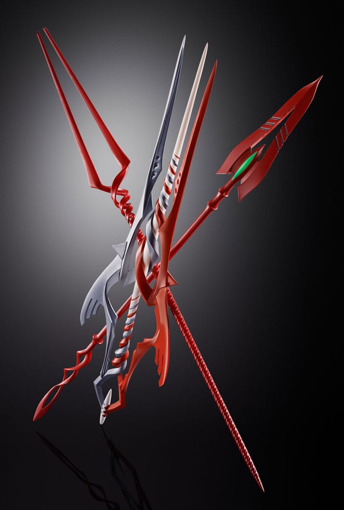 Neon Genesis Evangelion Metal Build-accessoireset 3 speren Set voor Eva 30th met de speer in een andere kleur
