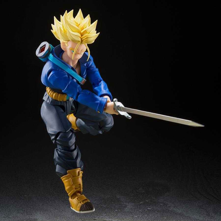 Dragon Ball Z S.H. Figuarts Actiefiguur Super Saiyan Trunks De jongen uit de toekomst 14 cm