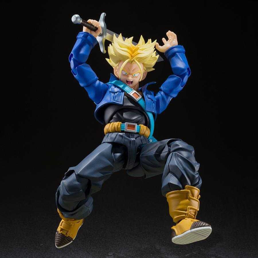 Dragon Ball Z S.H. Figuarts Actiefiguur Super Saiyan Trunks De jongen uit de toekomst 14 cm