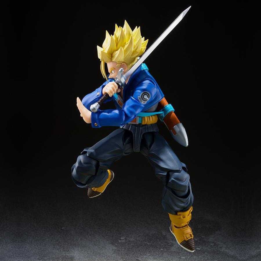 Dragon Ball Z S.H. Figuarts Actiefiguur Super Saiyan Trunks De jongen uit de toekomst 14 cm