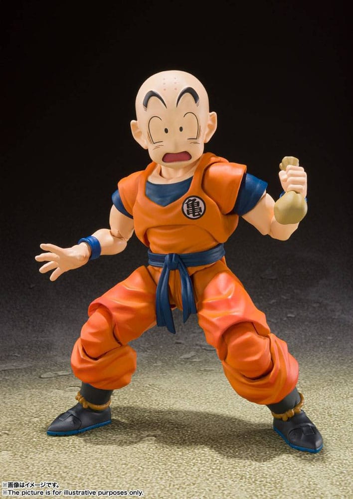 Dragon Ball Z S.H. Figuarts Actiefiguur Krillin-Earth's sterkste man 12 cm