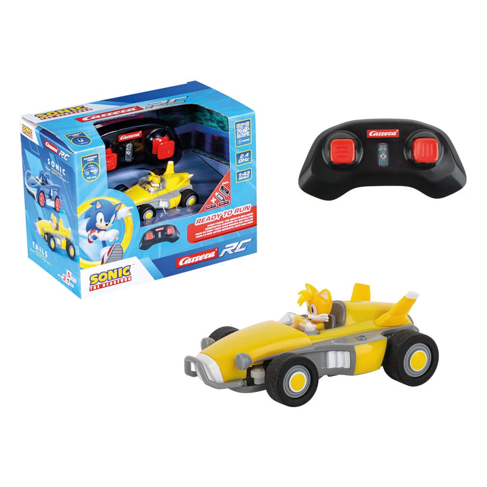 Sonic the Hedgehog RC RC-gereguleerde auto 1/43 2,4 GHz mini-staarten