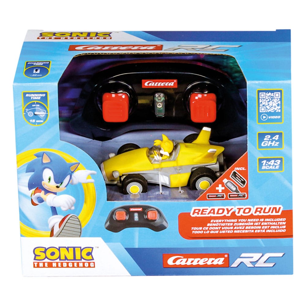 Sonic the Hedgehog RC RC-gereguleerde auto 1/43 2,4 GHz mini-staarten