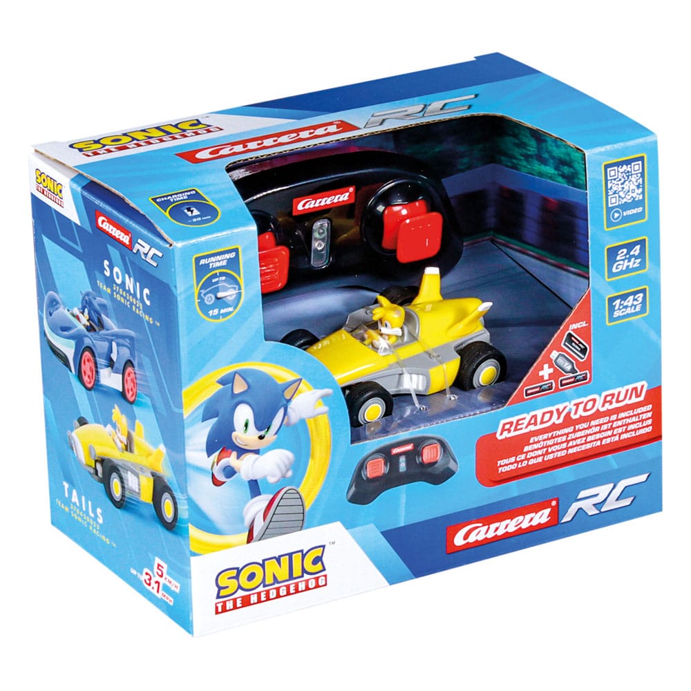 Sonic the Hedgehog RC RC-gereguleerde auto 1/43 2,4 GHz mini-staarten