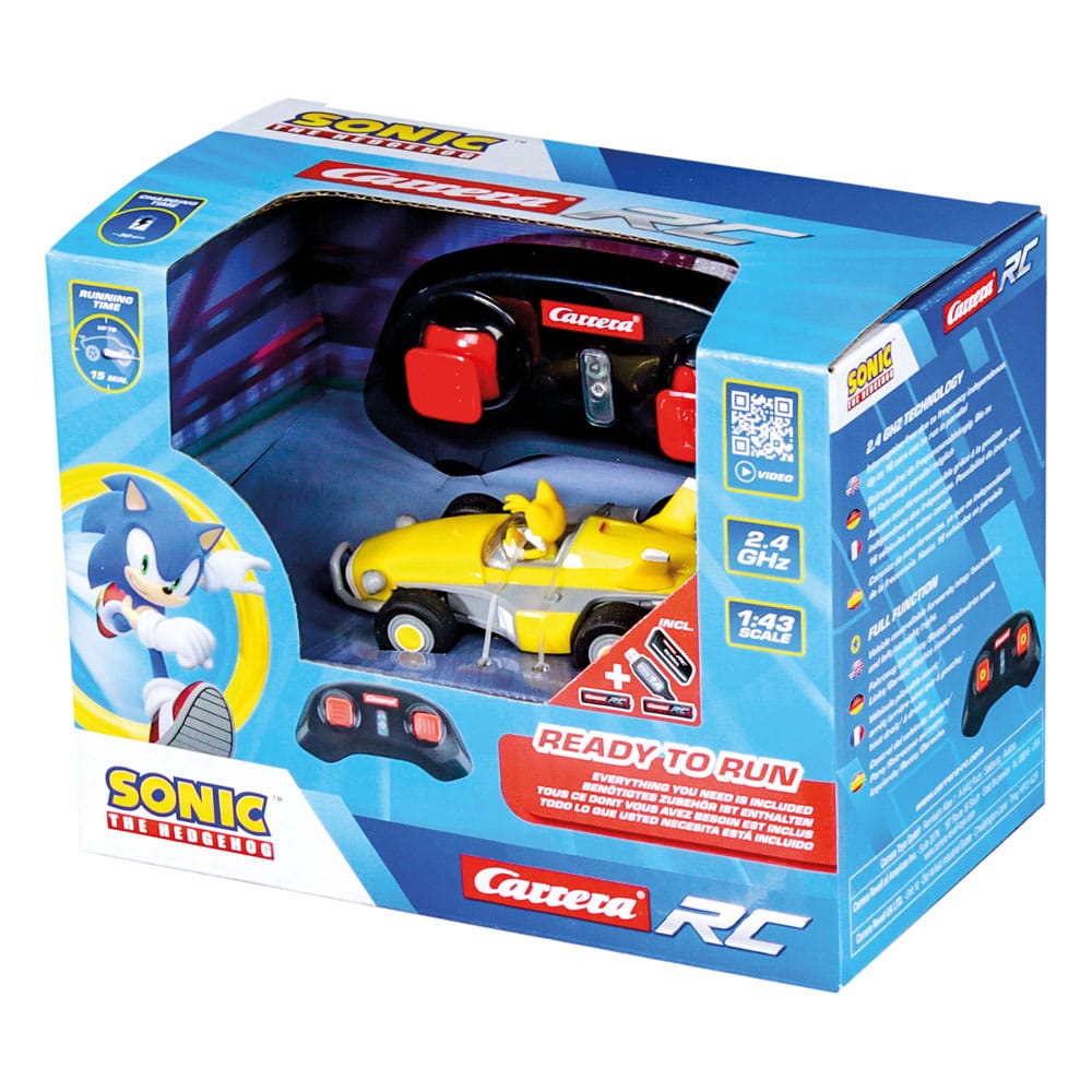 Sonic the Hedgehog RC RC-gereguleerde auto 1/43 2,4 GHz mini-staarten