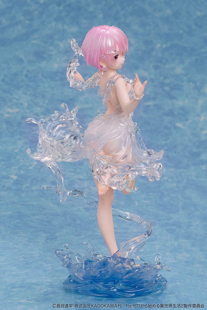 Re: Zero Start Life in een andere wereld PVC -standbeeld 1/7 Ram Aqua Dress 23 cm