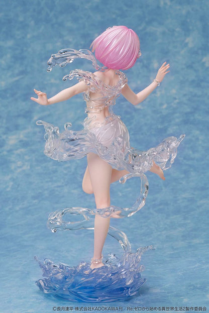 Re: Zero Start Life in een andere wereld PVC -standbeeld 1/7 Ram Aqua Dress 23 cm