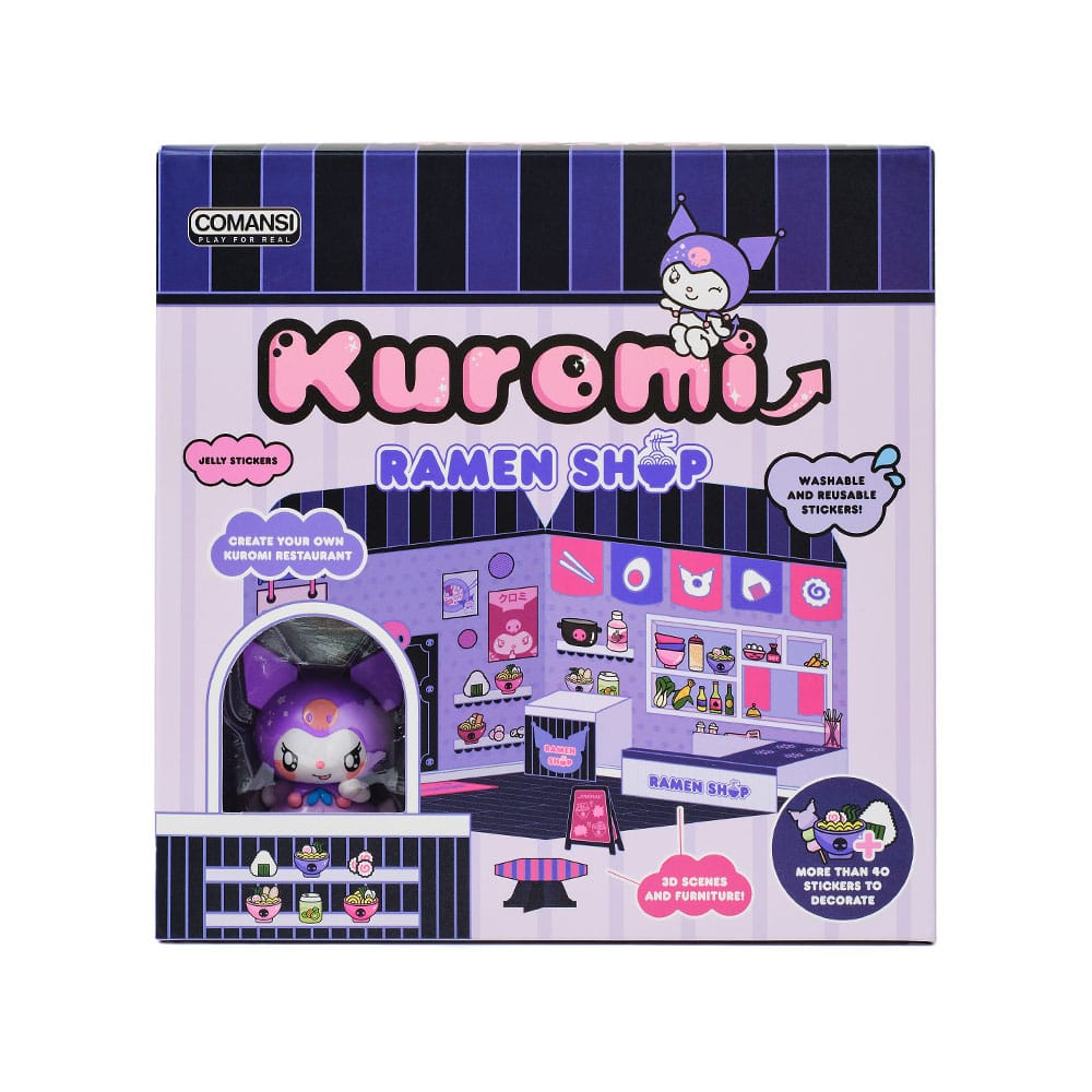 Hello Kitty en Vrienden Minifiguur Stickerhuis Kuromi Ramen Shop
